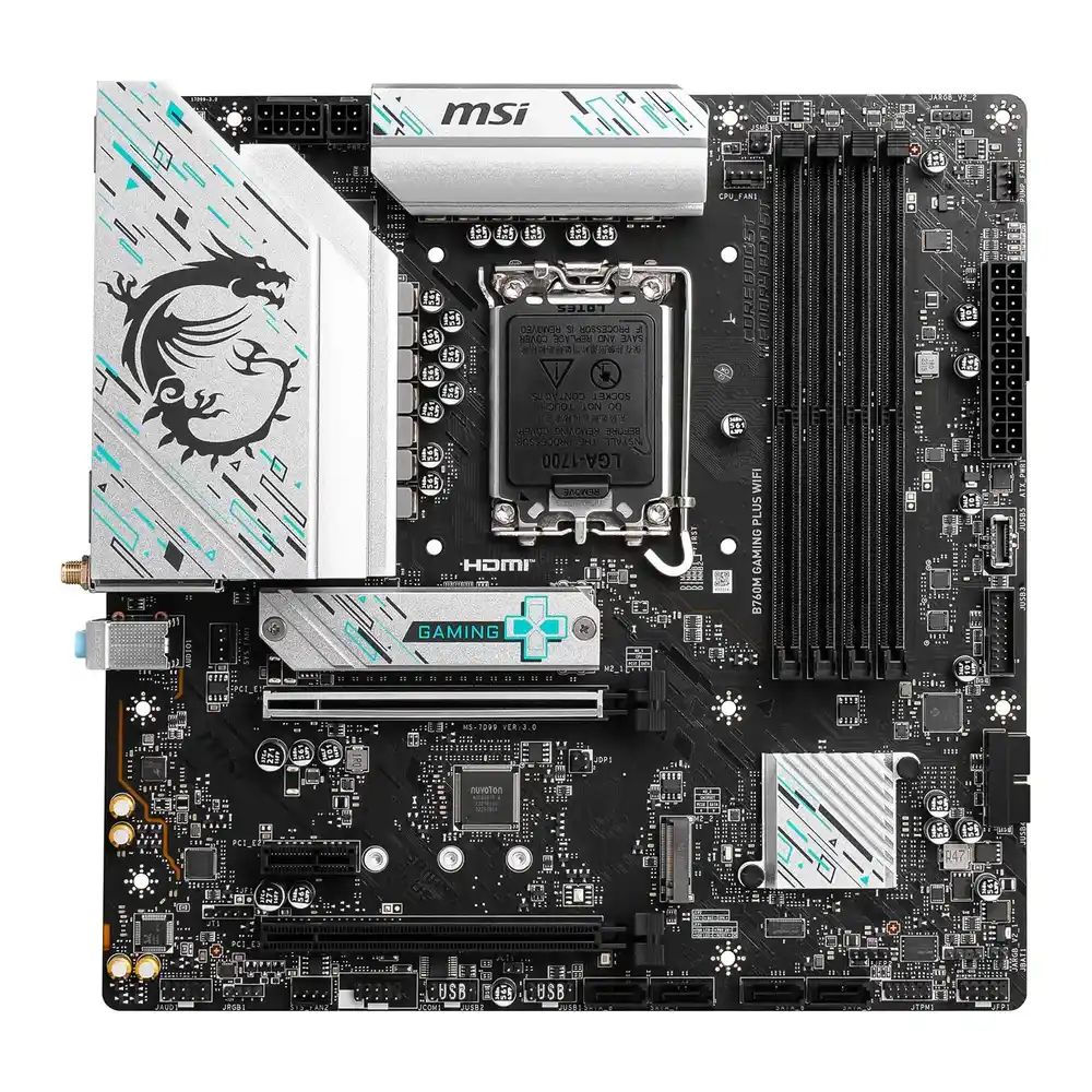 MSI Intel B760M GAMING PLUS WIFI DDR5 ATX Motherboard